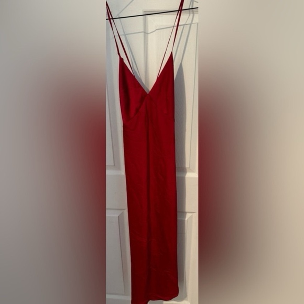 NEW La Vie en Rose Luxury Collection slip dress night gown lingerie slit rareXS